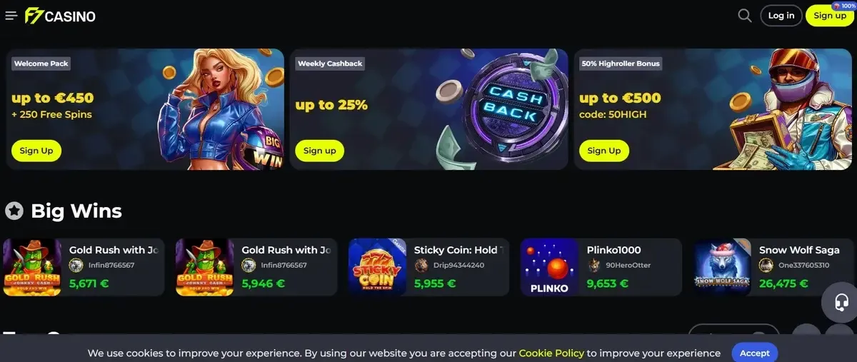 f7 casino login